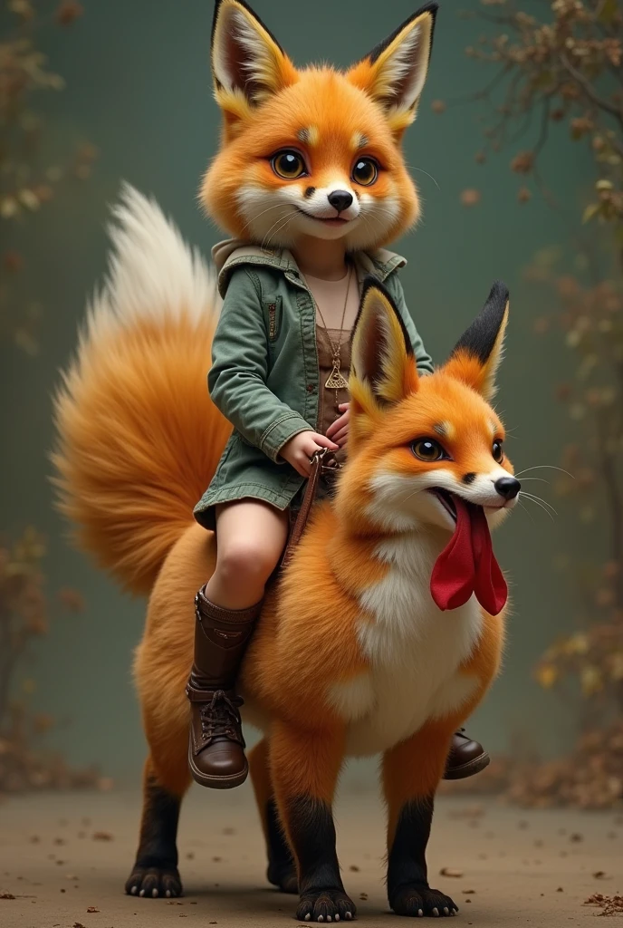 Abstract surreal art 3d 8k uhd airbrush hyper detailed ultra realistic representation glamour punk, a 3 year old elf with red spiky hair, red dungarees white t-shirt white sneakers, the elf leads a red blue white dragon with small white horns on a leash, background fairy forest butterflies fireflies