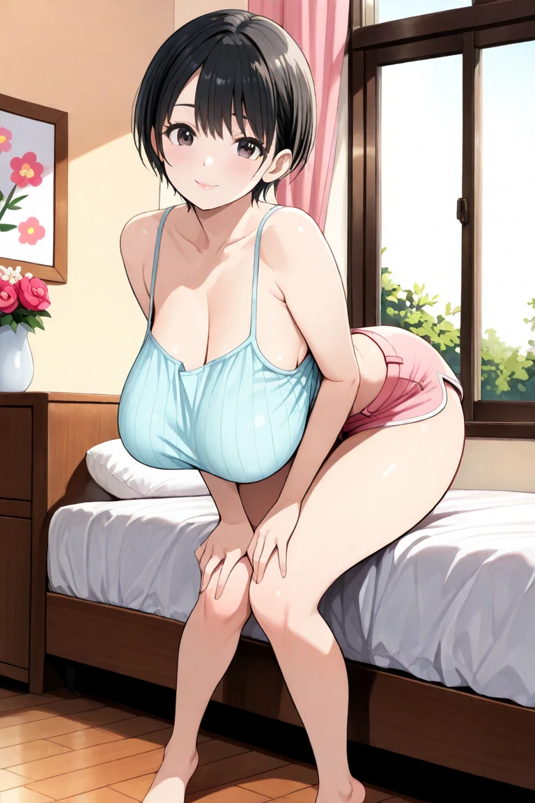 (Masterpiece:1.21),(FHD),(16K),(Top Quality:1.24),(Super Resolution),(Superb Illustration),(Best Shadow),(High Quality),(Super Detail:1.15),(Super Detail), Superb Detail, Elaborate, Beautiful, Absurd, 1 Woman, Japanese Woman,(Housewife:1.5),(40 Years Old:1.3),(Attractive Mature Woman:1.66),(Middle Age:1. 49),(Small Round Face:1,19),(medium build,shiny skin,fine skin,fine face,beautiful breast,Very small breast,retinal detail,big eye,twinkle eye),((graduated haircut)),,(white lace panties), (dildo: 1.55),blouse in bright colors,pastel shades,(((entrances interior,entrances room))),(looking at viewer:1.33),(sweat:1.47),(arms behind head:1.64),(squat:1.62),(spread legs:1.51),(legs up:1.61),(blush:1.3),(sad:1.46),(aroused:1.52),(tears:1.33),(pussy juice:1.62),(sweat:1.67),(drool:1.65),
