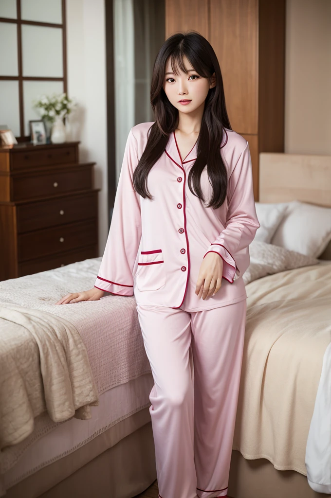 Woman in Pajamas 30-years old~40 years high-detail