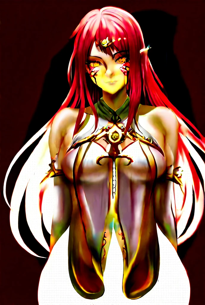 1girl, <lora:Mother_alien_v1:0.8>Mother_alien, <lora:flatBG:-0.6> ,<lora:flat2:-0.6>,(dark light:1.2),(hyper extreme detailed),(masterpeace:0.5),(hyper extreme),(photorealistic),game cg,llustration,novel illustration,beautiful lighting,light from the front,BREAK, <lora:GoodHands-beta2:1>,(good hand,nice hands, perfect hands:1.2),five finger,, standing,hand on hip, BREAK