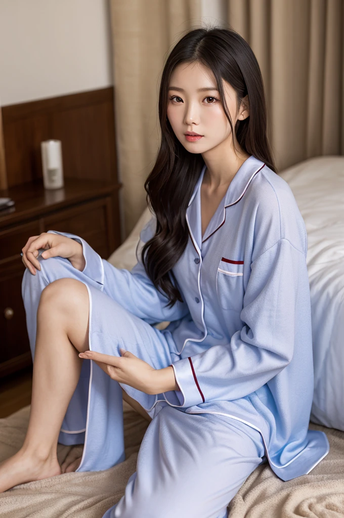 ((Highest quality)), ((masterpiece)), (detailed), One girl, sexy、pajamas