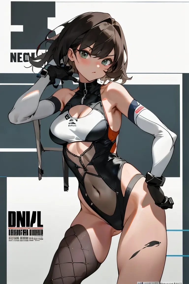 masterpiece,best quality,high resolution,8k,ultra HD,wallpaper,illustration,perfect face,cowboy shot,beautiful detailed eyes,extremely detailed face,perfect lighting,extremely detailed CG,perfect hands,perfect anatomy,perfect body,perfect hands,perfect fingers,1woman,full body,,(muscle fighter:1.1),black short hair,green eyes,(large breasts:1.3),(Medium ass:1.1),medium nipples,(light blue jacket:1.3),black short hot pants,clothed,,collarbone,,looking at viewer,(sexy look pose:1.3),Steam,sweat,richhome,(Zenless Zone Zero character Jana Doe),adult,black short Rat ears,