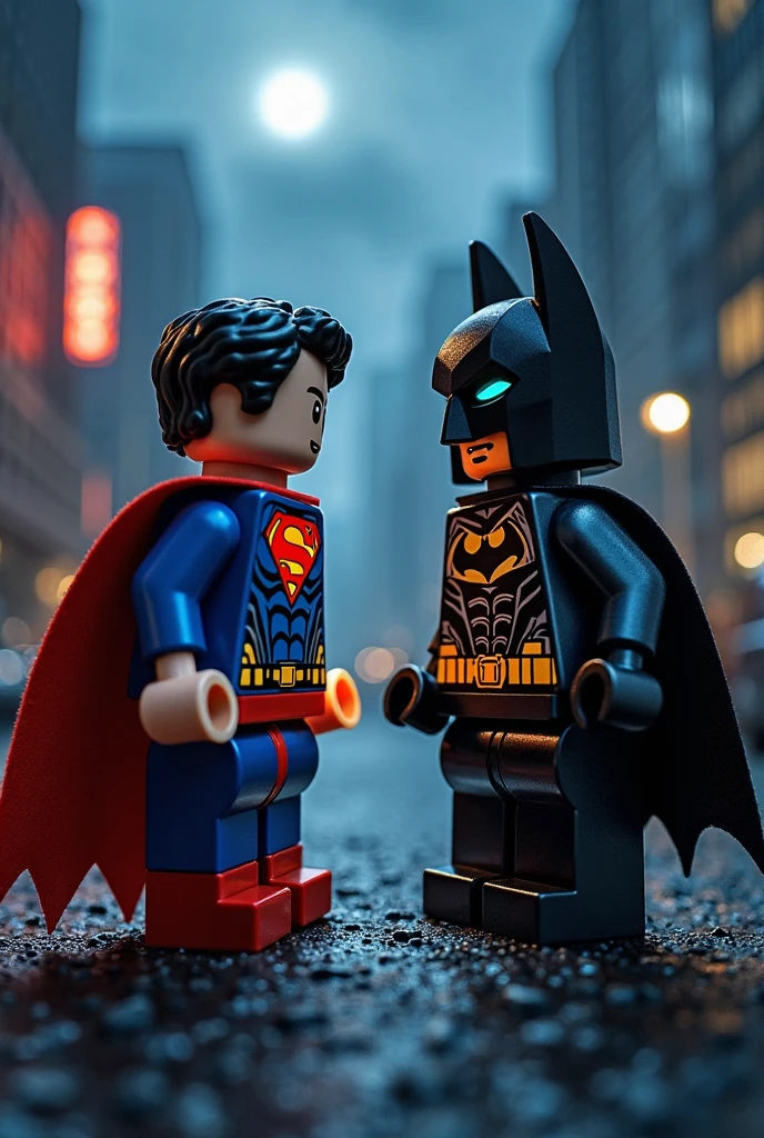LEGO Art Superman and Batman，Night scene