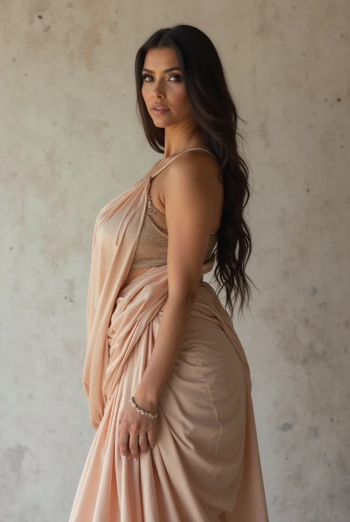 Chubbu beautiful busty curvy 18 year old indian girl standing, no makeup, sad expression,, full body till feet , ankle strap heels, high waist long skirt, croptop, clevage,, cumshot 