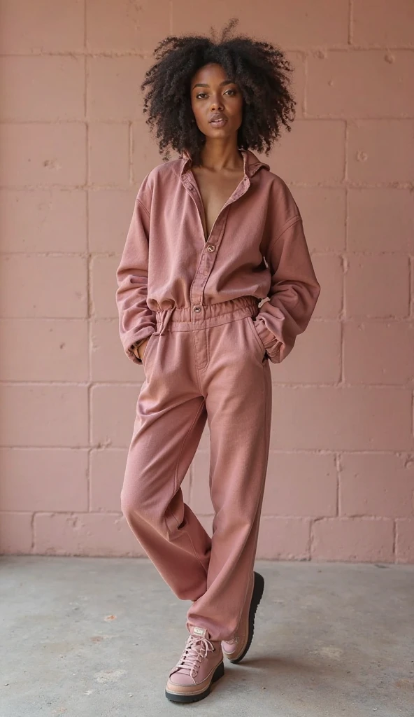 ((best quality)), ((masterpiece)), ((realistic)), 13-year-old girl, teen girl, short girl, cute face, mesmerizing blue eyes, short straight dark hair, extremely detailed, natural skin tone, medium breast, skin with pores, wearing pajama pants, wearing turqoise long sleeves shirt, wearing cardigan, portrait, full body shot, fit body, wearing pink shoes, front view, cameltoe, walking in park, shallow depth of field