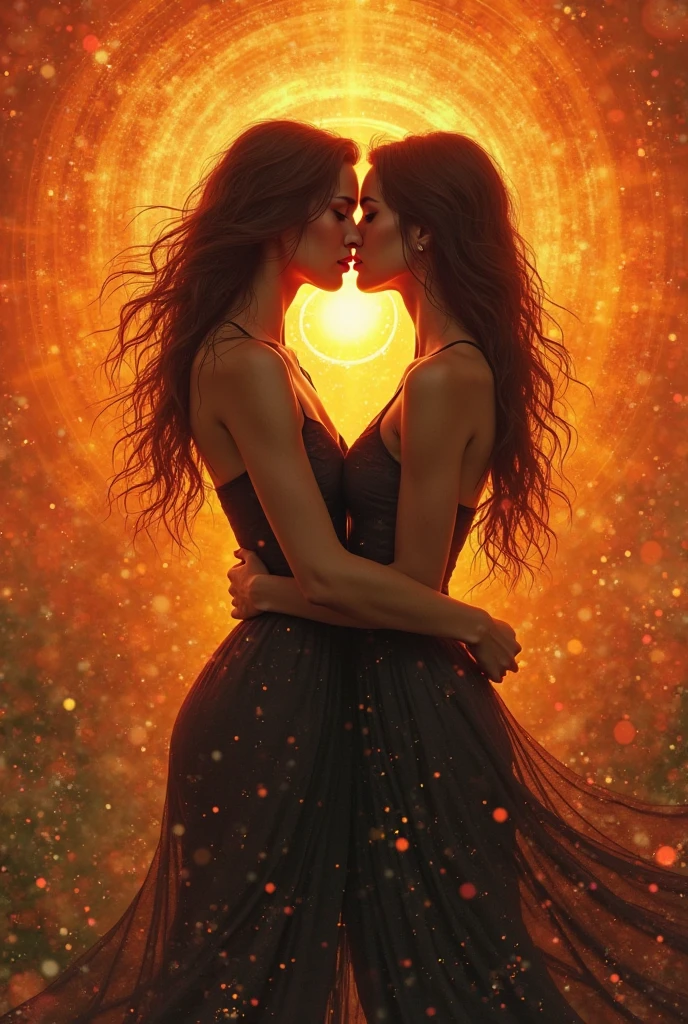 masterpiece,Highest quality,Rich in details,high resolution,flame/fiery的焰/flame,Dynamic Scene Scale 1.3,Romantic couple kissing in the fire,Firestorm,on fire,Bizarre fantasy image,Excellent skin texture,Magic Circle,Casting a Spell,strange,紫色strength,strength,fiery,meteor。