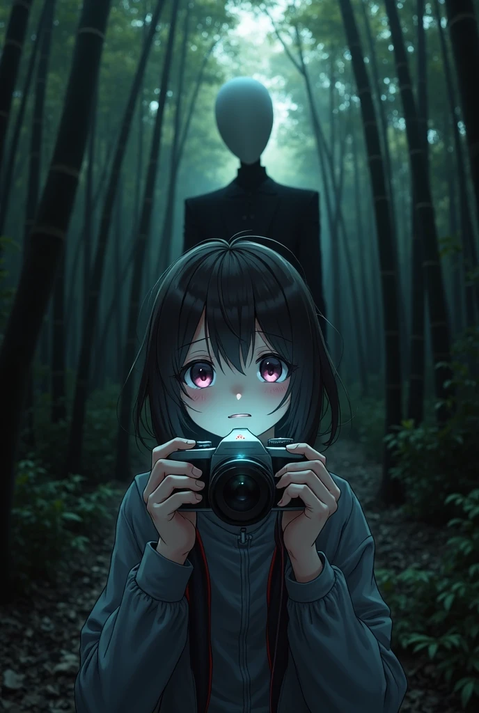 spirit photography、In nature、camera、Ghost photos、ghost、Midsummer、picture、Horror、occult、fear、Creepy、Panties、Girl、Girl、Short、Younger、Lower school year、Baby Face、flat chest、Both eyes open、Glaring、Dynamic Angle、masterpiece、best quality、ultra-detail、ectoplasm、grim Reaper