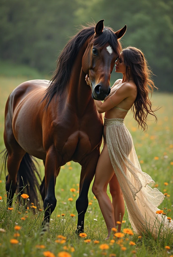 Horse,facesitting, girl, butt
