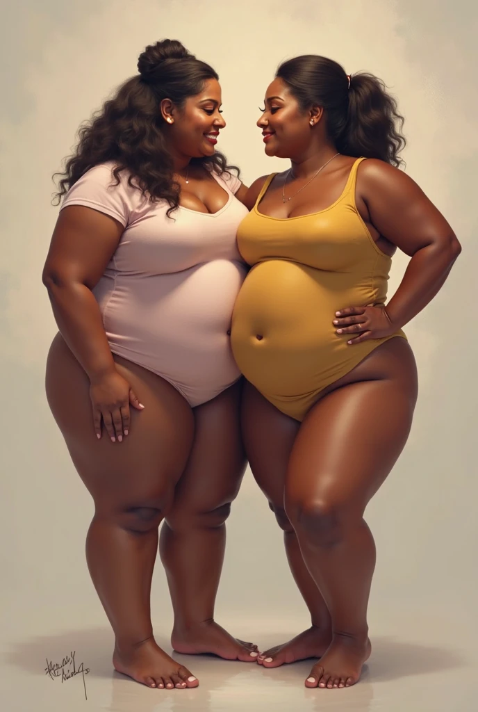 Extremely Hyperpregnant Rwandan woman with huge belly wearing a dress