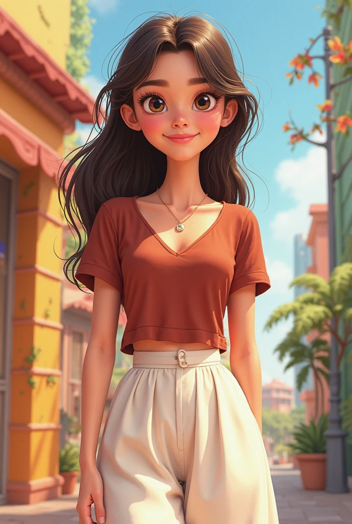 Create an image with animated characters that highlights the name "Leidy Guerrero"