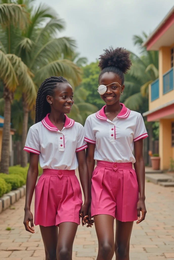 A detailed image of a smiling Black children, holding a school backpack, cheerful expression, casual clothing, high-resolution, photorealistic, background: 100% white
