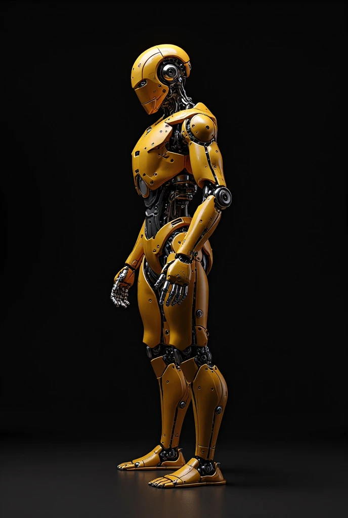 Wooden Humanoid Robot,No clothes,Wood grain body,Made to resemble a girl,wear the kimono