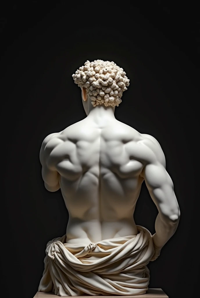je veux la sculpture d'achilles des 4 vues: objectif, de profil, trois quart et en derrière, lorsqu'il été plus jeune et avec une bras mi tendu vers le haut et son main fermé comme si il le lève en mode victoire , et je veux que cette geste de main soit appliqué sur les quatres vue de la sculpture