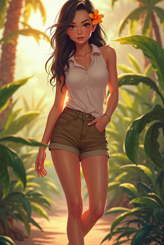 There's a sexy 30-year-old woman (Peta Jensen) em uma fazenda, posando em um monte, hay scattered on the ground, camisa aberta, Unbuttoned button-down shirt, Totalmente desabotoado, breasts are visible, saltando para fora, pulando para fora da camisa, no-bra, does not wear a bra, not wearing a bra, seios grandes (Alexa Pearl) Mamalhuda, , Mamalhuda (Angela White)), pele morena, Latim, sobrancelha escura e cerrada, olhos verdes, olhar sensual, lascivo, nariz esnobado, arredondado, half-open lips, vermelhos, cabelos castanhos, Curly bobs Cacheado, barriga sexy, piercing na barriga, calcinha branca molhada, transparente, bem marcada, marcando a virilha, barefoot, dirt floor, rancho, Luz Natural, pouca luz, luz lateral, cinematografic, dust particles in the air, dust particles in light, ambiente detalhado, anatomia feminina perfeita, Impeccable, vista de cima, olhar de cima, View from above, close de cima, 4k