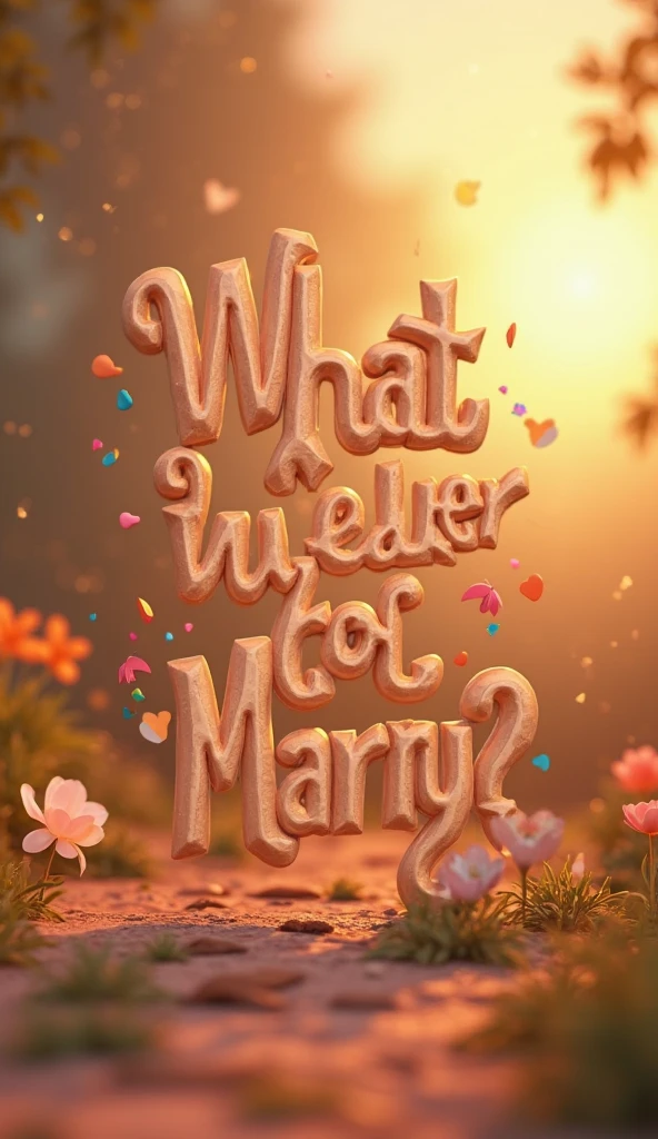 ("MARRY ME" text logo:1.5), gold, diamonds,  <lora:Harrlogos_v2.0:1.6> , blonde woman covering her mouth, diamond ring on her finger, christmas tree
