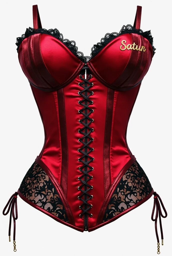 A woman in a red lingerie suit and stockings posing for a photo, Net corset with choker, al rojo vivo, todo rojo, en medias de terciopelo rojo, Pajarita de miel, red leather corset, conjunto playboy de cuerpo completo, traje de diablo muy sexy, toma de escena completa, traje de cuerpo rojo, la super caliente y sexy, rode well, 3 - pieza