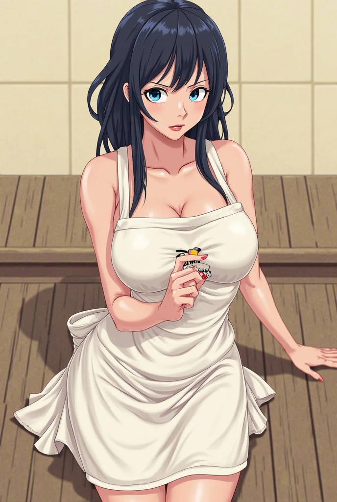masterpiece, best quality, ultra-detailed, Potrait of beautiful ShinobuDB, solo, smile, haori, closed_mouth, looking_at_viewer, breasts, buckle, volumetric lighting, best quality, masterpiece, intricate details, tonemapping, sharp focus, hyper detailed, trending on Artstation, nude, breasts, bathing, 浴室, ducha, armpits