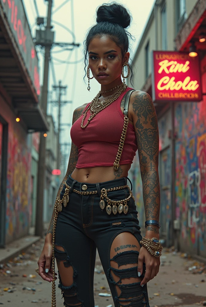 Street Fighter、Dhalsim、female、live-action、Skinhead
