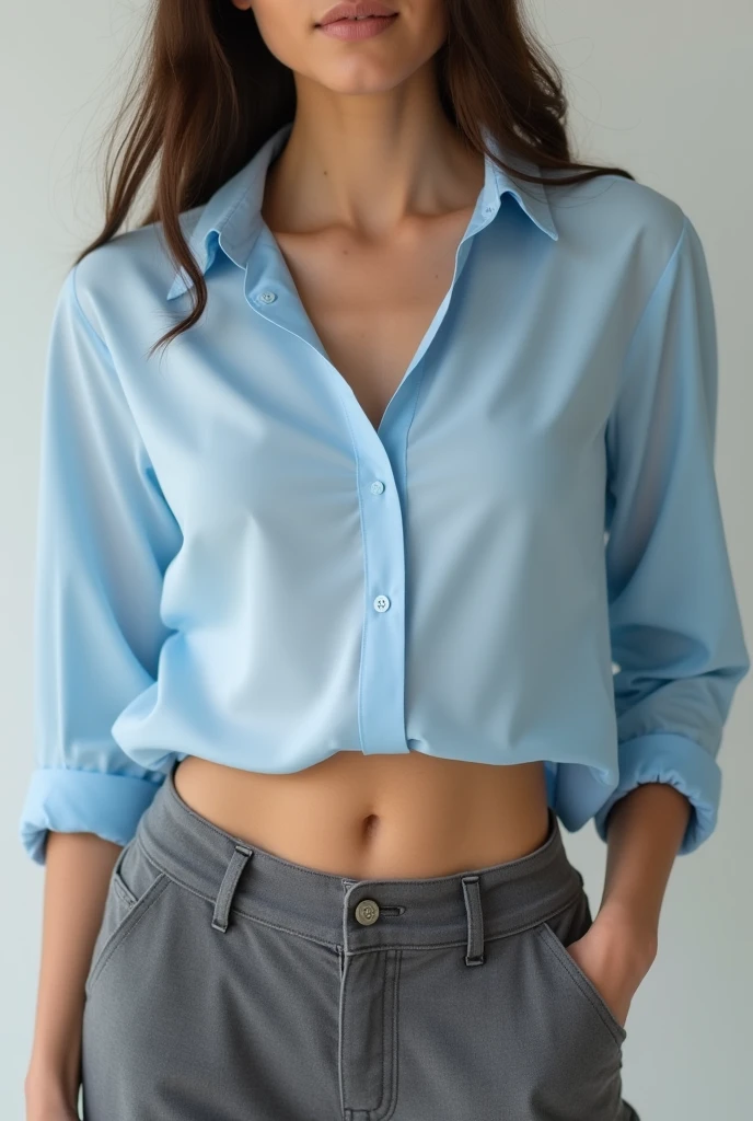 ((Face the front of your body at the camera:2.0)), ((Collared shirt:2.0)), (Clothing:2.0, Skinny jeans:2.0, サスペンダー under Collared shirt:2.0, sneakers:1.5), ((A grin:1.2, Small breasts:1.5, slender:1.5, Small Ass:1.5)), ((Japanese, 1 Girl, 18-year-old, 7 heads, Ideal body proportions, Black Hair, With bangs, Small breasts, Erect nipples, slender, Small Ass, Beautiful feet, Skinny Legs)), Surrealism, Cinematic Lighting, Depth of written boundary, First Person View, Boobs F/1.8, 135mm, Ticker, Mastepiece, Curate, ((Anatomically correct:1.3)), Textured skin, Super Detail, High detail, High quality, Awards, Best Quality, High resolution, 8K