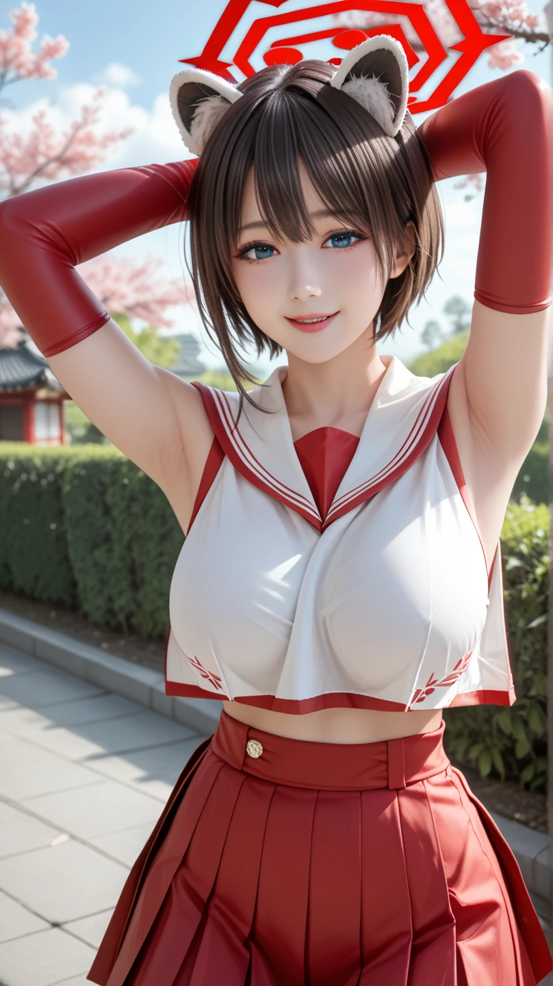 2 women, （Very large breasts、Very heavy chest）,20-year-old,Japanese、Black Hair, Short Hair,beautiful girl、slender、thin,Glaring expression,Exposing breasts,(((They only wear large mesh red fake collars.))),(A maid with only her breasts exposed),(((Completely naked))),(((Beautiful nipples are visible))),Accentuate your breasts,White skin、The whole body is wet from a lot of sweat、Both arms are down、photograph, Realistic, highest quality, Detailed face,School swimming pool、Outdoor swimming pool、Many students in the background、Detailed Background, Written boundary depth, Bokeh,Watching the audience、Sad face、(((Face is reflected))),(((Exposing breastsしている))),(((Exposed nipples))),The fingers are not visible、,(((Exposing breastsしている))),(((Exposed nipples))),,(((Exposing breastsしている))),(((Exposed nipples))),