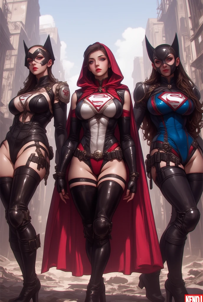 ((TWO black MILF)) , superheroine, 45 anos de idade, TWO afro BBW women, wear supergirl sexy, ((Standing with feathers apart)) , virilha esposta, Genitalia clivagem, cintura exposta, expor pelos pubiano, supergirl sexy transparente, com decote sexy, veste roupa branca, cabelos pretos, His eyes are dark and personalidade sensual e sexy, is hurting, seios grandes e cheios, sweating:1.2), (Wet), sexy, (Tentador Adulto) (Seductive dynamic pose) (seios pendurados), (clivagem profunda). seios muito grandes e flacidos,  Sagging Tits, sagging breast. She is a very sexy, super sexy. best quality, Realistic photo, photo corpo inteiro, a lot of sweating, muito suada, ((corpo inteiro)),  ((de lado direito)),  ((agachado)), ((perna bem aberta)), ((seios extremamente grandes)), ((seios muito cheios)), ((seios extremamente cheio))