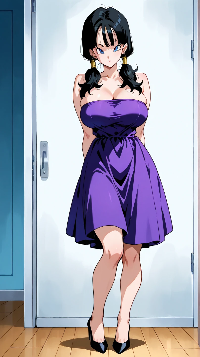 ((masterpiece)),((best quality)),ultra-detailed,illustration,1girl, long hair, solo, smile, purple hair, dress, breasts, large breasts, jewelry, necklace, hat, looking at viewer, dutch angle, blue eyes, headwear removed, hair between eyes, pink dress, hat removed, holding, holding hat, arms behind back, bangs, holding clothes, short sleeves, ribbon, shiny hair, sparkle, tree, closed mouth, shiny, very long hair, ahoge, aqua eyes, standing, window, belt, collarbone, yellow ribbon, pendant,Beautiful Finger,Beautiful long legs,Beautiful body,Beautiful Nose,Beautiful character design,perfect eyes,perfect face,alluring,wallpaper,perfect lighting,Colorful,ultra highres,4K,photography,8K,HDR,highres,(groin),inoue orihime,(Beautiful,large breasts:1.2),(beautiful face:1.2),(narrow waist),(shiny skin),nsfw,(full body:1.5),anime screencap,<lora:Yahata Kumiko:0.7>