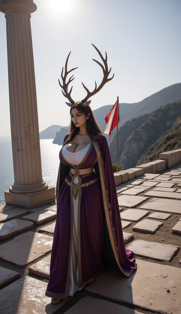 ,1girl,beautiful brunette elf woman wearing ( royal fantasy outfit),tiara,queen, perfect face, perfect lighting,fullbody,wide shot, <lora:b1mb0_v3:0.3> ,b1mb0,standing in lake at night, castle , <lora:th3p1t_v3:0.3> ,th3p1t,bare midriff, stockings, thighhighs ,thick thighs, (nighttime),elbow gloves,cape