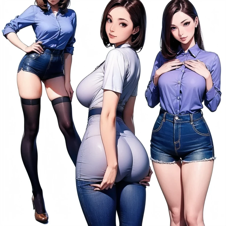 ((Legs spread posture))、Short bob hair、large udder、Colossal tits ,Big ass 、Posture with buttocks sticking out、Turn your buttocks、Plump ass、、((Image of one person))、H Cup Bust、thick thighs、cute little、Beautiful nipple、Beautiful skins、show female genitalia、Open your crotch、Thin pubic hair、Angle seen from below、sano、please show me your boobs、Posture with legs wide open,a little fat belly、chubby figure、mcdonaldsの店員,Whip whip、Lift up your skirt and show your butt、function、sensually、wide pelvic,mcdonalds'manager of、Women's Suits、tight skirts、pantyhose