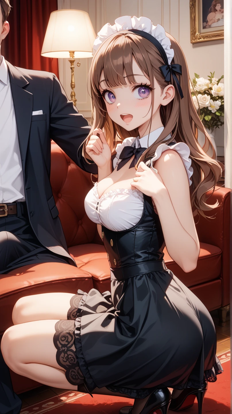 ((一人のWoman in underwearはセクシーに歩いている:1.5)), Beautiful Anime Women, Beautiful art style, Anime characters, ((Smooth texture, Realistic texture, Anime CG Style)), ((Highest quality)), (Very detailed), (Very detailed CG 統合 8k 壁紙), Very detailed, High-resolution RAW color photos, Professional photography, (Brown Hair, Stylish hairstyle:1.1), Great face and eyes, Beautiful and big breasts, Slender body, (Stunningly beautiful woman), (Detailed face:1.2), (Office corridor, There is a window in the hallway:1.4), (Many men in suits are walking in the background:1.5), ((Bow tie around neck:1.3), (Black high heels:1.1), (Sexy and cute white underwear:1.3), (Stylish shiny white satin panties, Side-tie panties, Panties with plain white center and lace decoration on the sides:1.3), (Thin panties with red ribbon:1.3), (White micro lace satin bra, White lace-trimmed bra, Thin bra with red ribbon:1.3), (lace garter belt, Garter Strings, Knee socks:1.3):1.3), (naked, Woman in underwear, 女性はブラとパンティとKnee socksとガーターベルトだけを着用:1.5), Exact number of arms, Exact number of legs, Perfect Anatomy, (Embarrassed expression, Surprised expression), Angle from the front, Exact finger count、Exact number of legs、(Exact number of arms:1.0, Exact number of hands:1.0), (Perfect hands, Perfect Anatomy)