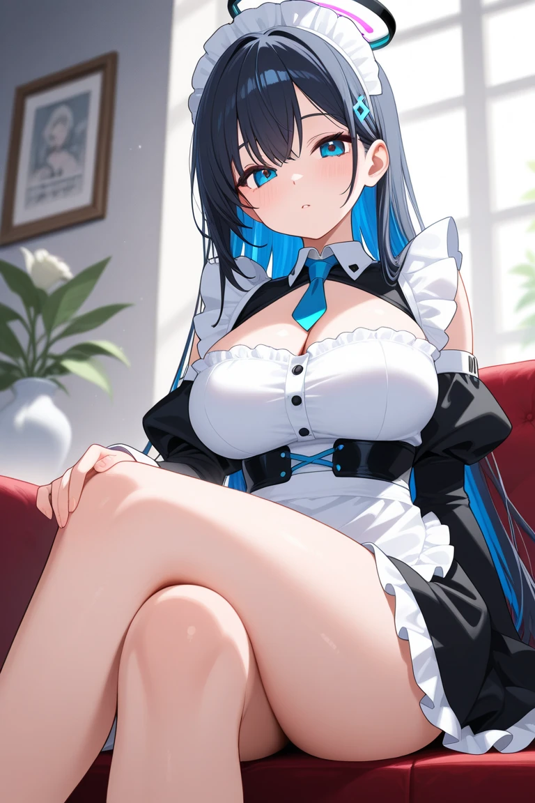 Uma mulher em um vestido azul e uma mulher em um vestido azul, Oppai proportions, thicc, , Oppai, Nico Robin, Marin Kitagawa Fanart, hinata hyuga, estilo anime ecchi, coxas grandes, poderoso e enorme, varying thickness, com seios grandes, sfw version