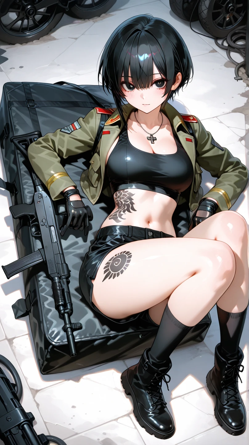 The character is Hinata of Naruto,black lence stockings,Black bra,Spread your legs,There is love in the pupils,Overall sexy ,