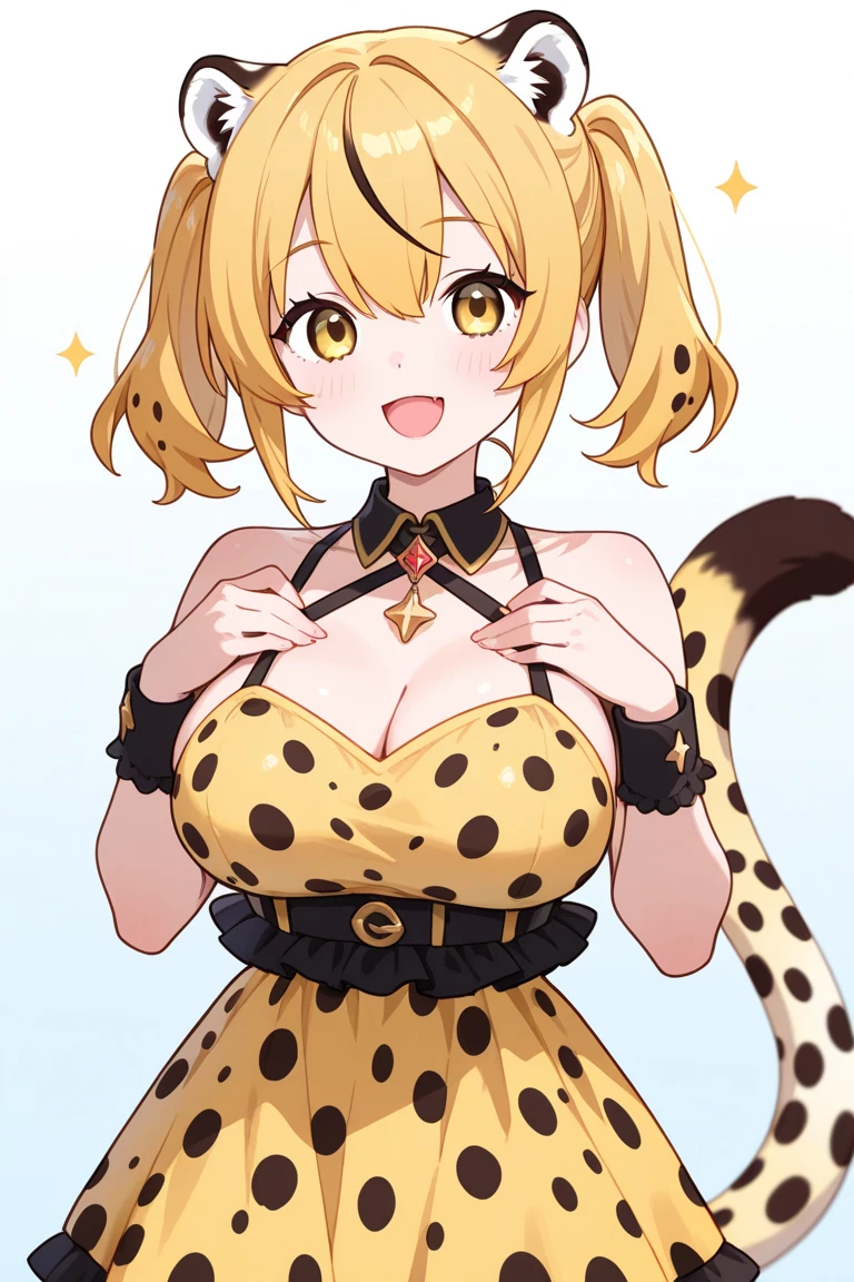(melhor qualidade, obra-prima), 1girl, (peluda), hyena, feliz, corada, rechonchuda, fofa, heart-shaped shaped pupils,