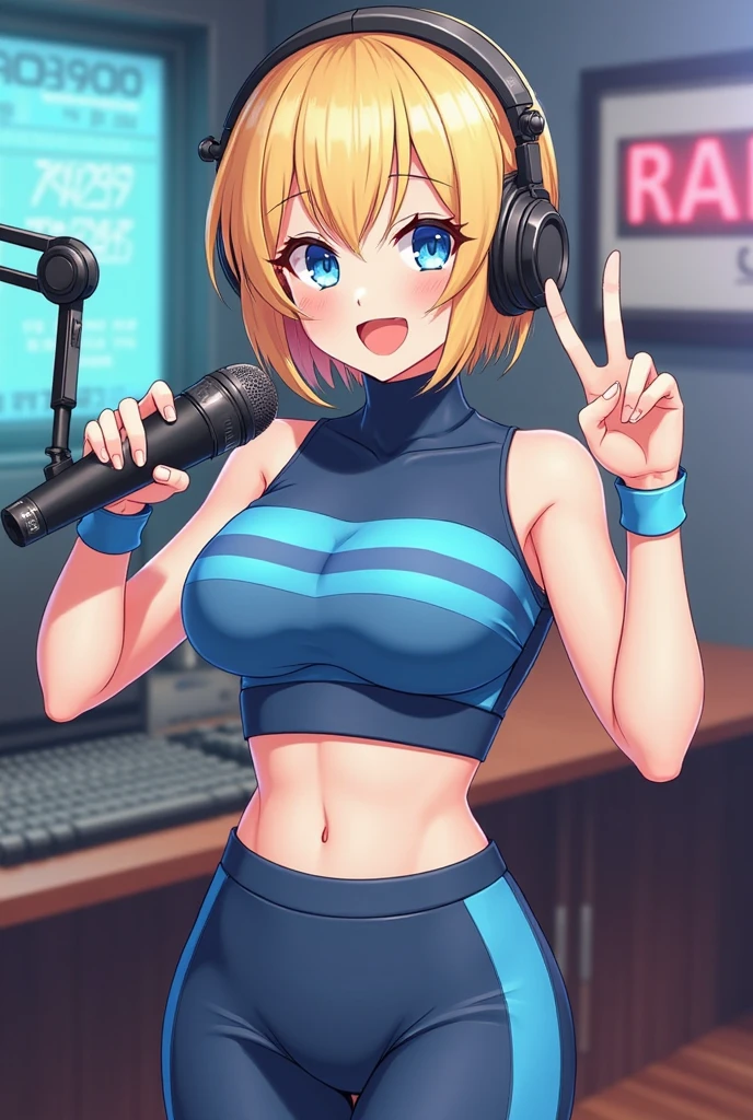 (Comic illustration:1.2) of (19yo), ( DJ:1.1), (seductive smile), (worn out skimpy band t-shirt:1.2) and (ripped micro shorts:1.2), (big saggy breasts:1.2), wearing (party sunglasses), (white and yellow hair:1.2), (seductive pose:1.2), (looking at viewer), (extremly detailed), (high quality masterpiece), (beautiful glossy lips:1.2), (standing behind DJ-Counter:1.2) in a (nightclub), (realistic hands and feet), (detailed face and eyes:1.2), (bimbo), (deep cleavage:1.1), (labia:1.2), (breasts outline:1.2).