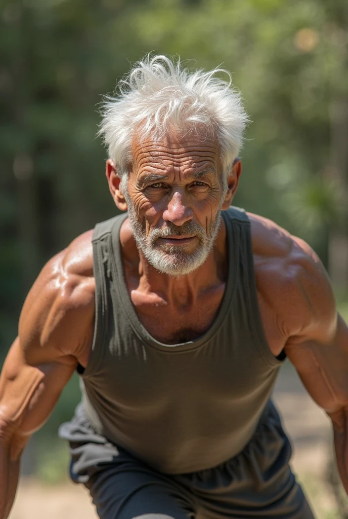 An elder with a long beard and white hair, with a serene face wrinkles, looking producing, body older weak, skinny bones hairy, body naked, his shirt was open to reveal his stomach wrinkles older hairy weak and chest, arms legs neck hands feet skinny old and weak, shy and blushed, Lying in the water,water lily,lotus leaf,Closed eyes,master-piece,4K images,beste-Qualit