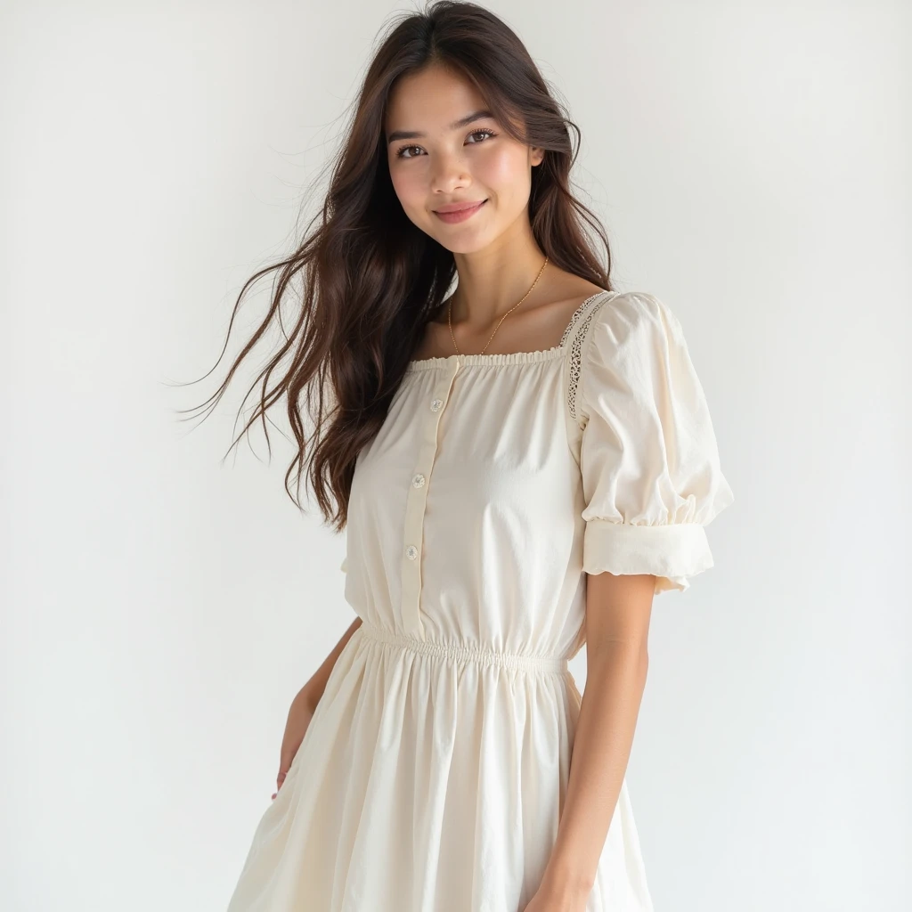 Margot Robie dressed in spring clothes smiling