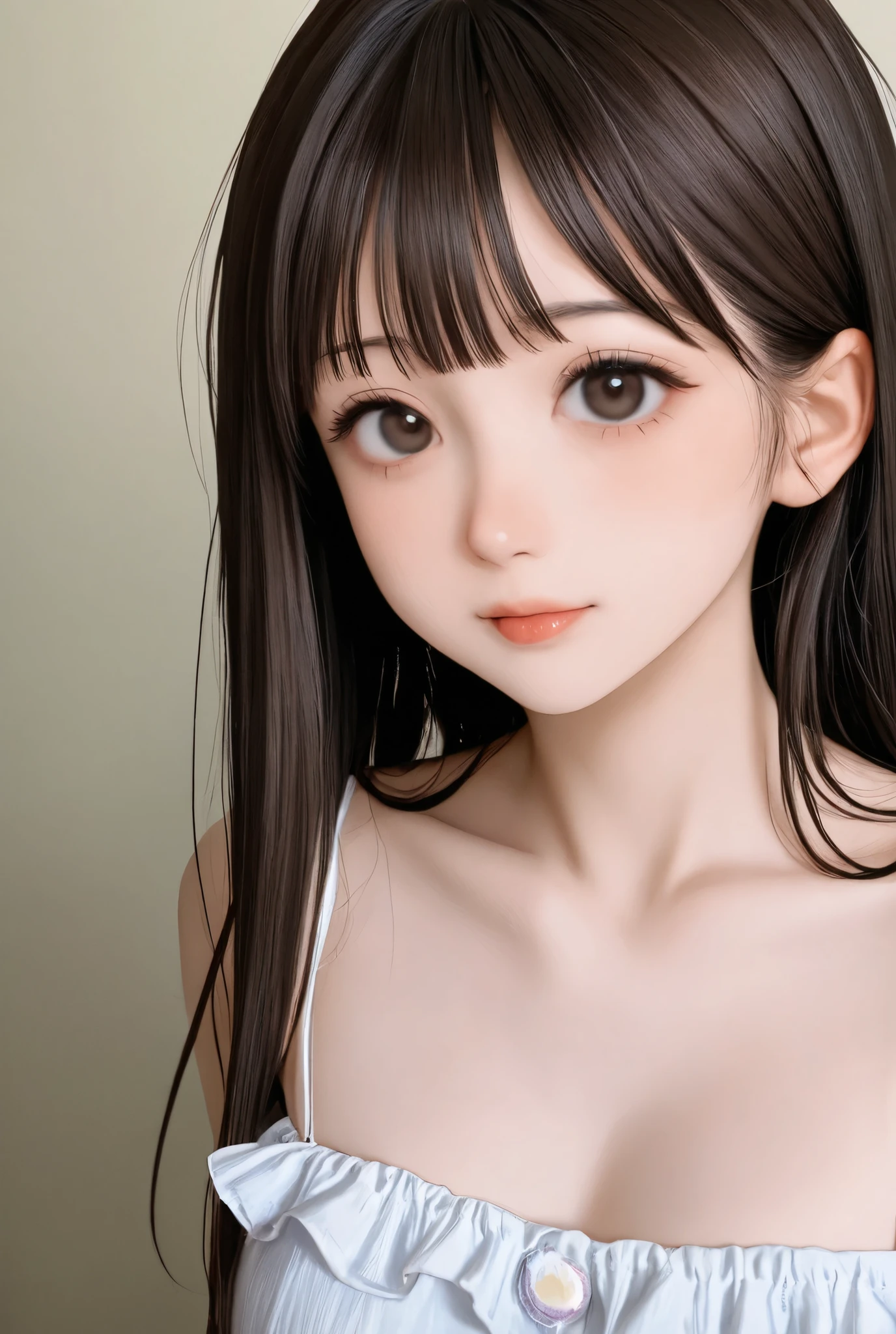 8K,top-quality,Real Image,intricate detailes,超A high resolution,Depth Field,masuter piece,natural soft light,profetional lighting,1 girl in,(cute little:1.2),Very beautiful 17 year old cartoon girl, photorealistic anime girl render, realistic anime 3 d style,A detailed eye,((Brown-eyed)),(Brown hair),(bangss), (((FF7)))(((jessie))),(jessie:1.2,Solo), 10 years old, Blake Super Detail Face, Detailed eyes, (light brown hair, small breasts: 1.2), ( bra and panties), looking at viewer 