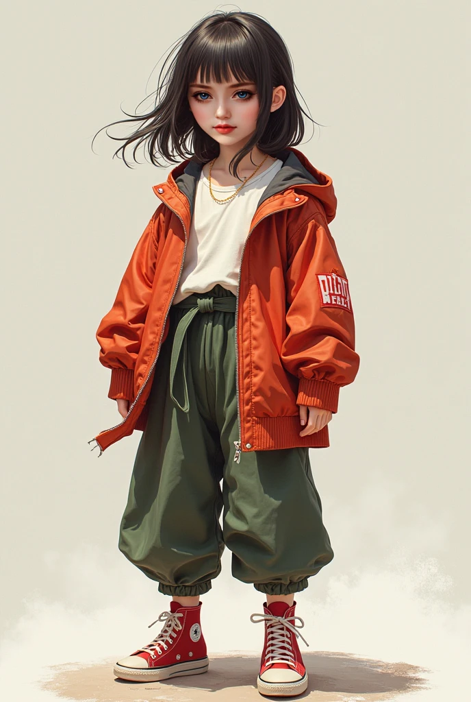1 Girl,blue sky空,Blurred background,architecture,City,cloud,cloudy sky空,sky,Depth of Field,hood,hooded Jacket,hoodie,Jacket,side,Orange Hoodie,look up,shoe子靠近相機,from below,whole body,Lips,Long sleeve,looking at the audience,Motion blur,outdoor,parted Lips,railing,shoe,shorts,sit,sky空,运动shoe,Solitary,stairs