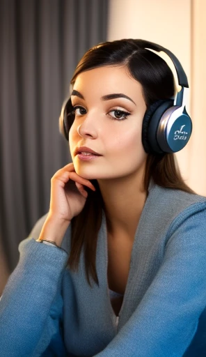 a gamer girl, high-quality headphones, detailed gaming room, beautiful detailed face, beautiful detailed eyes, sexy alluring pose, masterpiece, ultra-detailed, photorealistic, professional, vivid colors, studio lighting, extremely detailed description, (best quality, 4k, 8k, highres, masterpiece:1.2), ultra-detailed, (realistic, photorealistic, photo-realistic:1.37), concept art