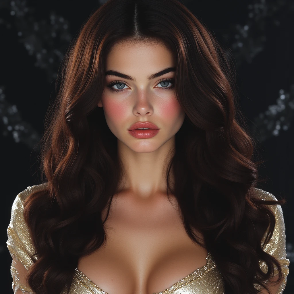 Lucy pinder, ((VERY INTENSE MAKEUP)), voluptuous woman, sexy woman, neckline, beautiful dress, singing, mouth wide open, (Adele), Geisha.
