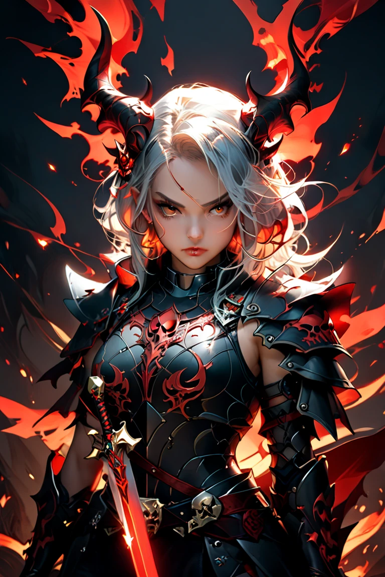 girl, werewolf monster girl, evil look, sexi, claws, demonic armor, facepaint, bodypaint, red glowing eyes, combat stance, dark aura, menacing, psychotic, highly detailed, vibrant appearance, creative behavior, imaginative, sensual, spontaneous, highest quality, skin texture, intricate details, (cinematic lighting), RAW photo, 8k, masterpiece,best quality,ultra-detailed,very detailed illustrations,extremely detailed,intricate details,highres,super complex details,extremely detailed 8k cg wallpaper,