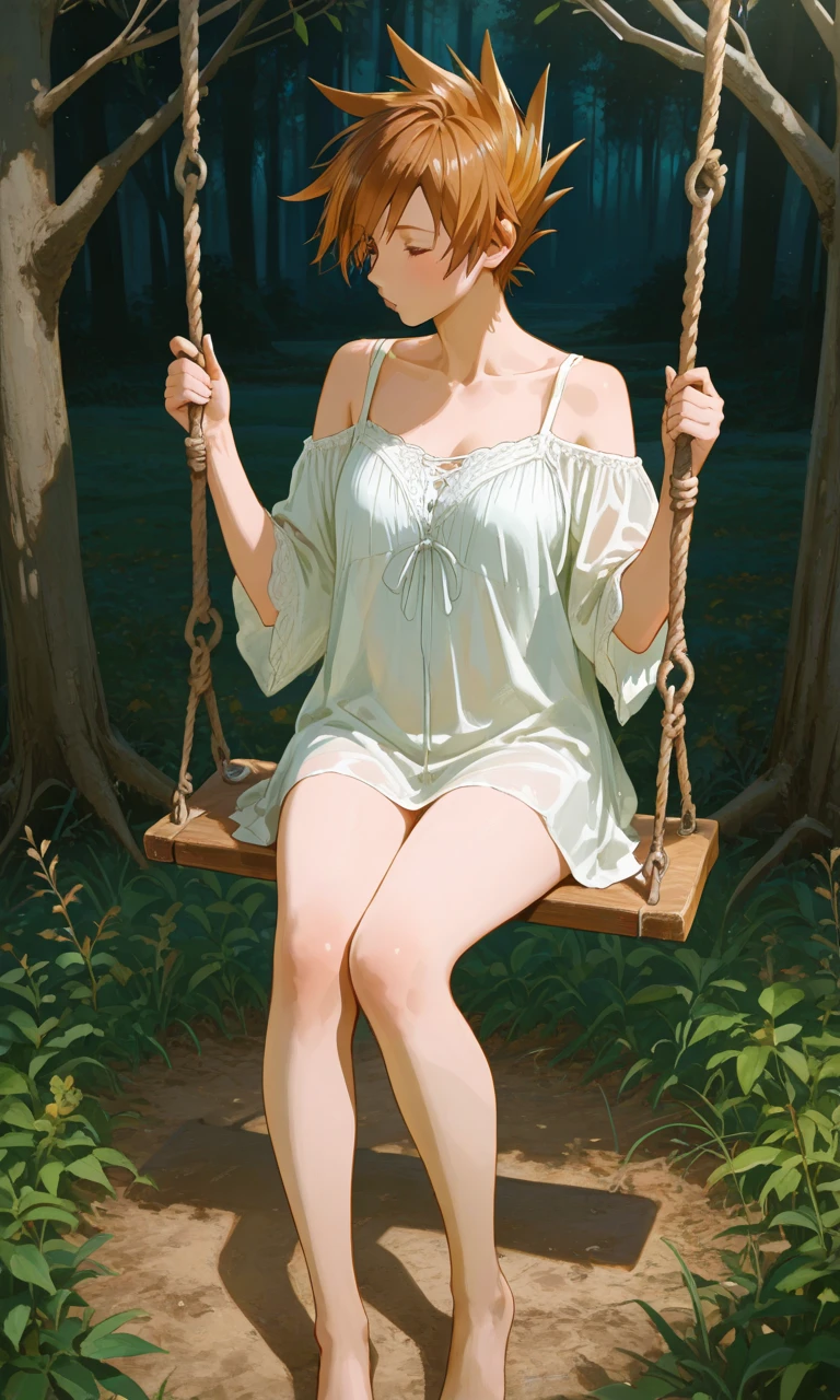 Woman on hammock cubism
