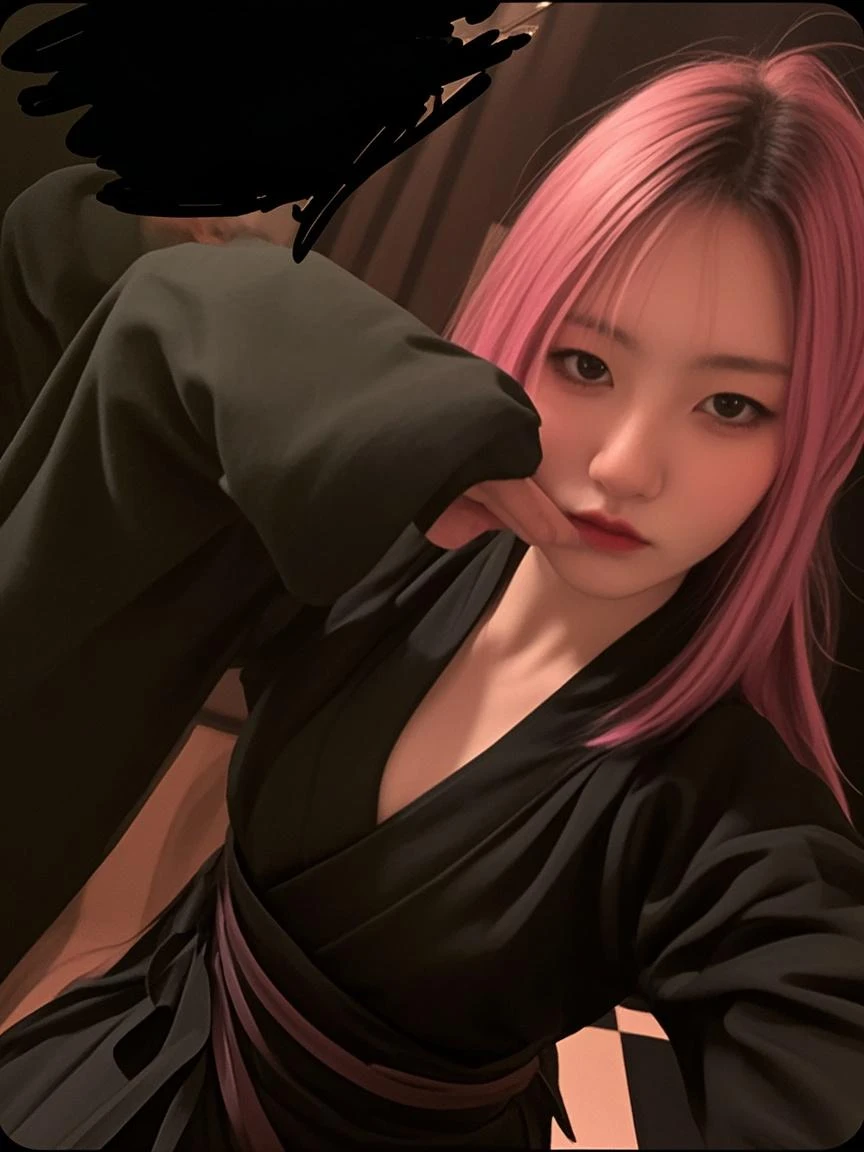 Cute Japanese woman, (16 years old), (Very cute face: 1.3), White moisturized skin,
BREAK,
Fighter, Kung Fu fighter, Idol,
BREAK,
(Wearing cute kimono: 1.3), (Very revealing kimono), Very large earrings, Short length,
BREAK,
(Long hair), (Black hair), (Wavy hair), (Gradient pink hair: 1.3), (Red hair at the ends),
BREAK,
(Realistic: 1.3), Masterpiece, Perfect lighting, (Ultra high resolution), (8K), (Very detailed: 1.4), (From the front), Looking at the camera, Melancholic expression, (Full body),
BREAK,
(Japanese city streets: 1.2), Tokyo Tower in Japan background,
BREAK,
(Demon Slayer: 1.4),
BREAK,
(Hellfire: 1.3), Demon, (Real flames: 1.3)