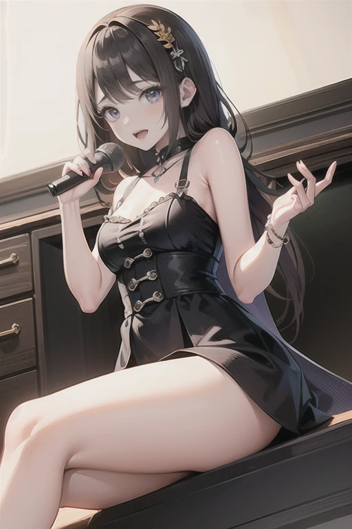 Karaoke, Karaoke BOX, Maid, Twin Tails, Beautiful Girl