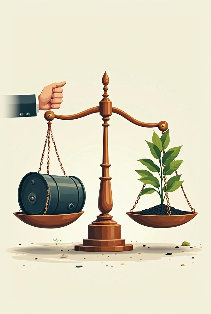 people are choosing eco-friendly products, even though they often come with a higher price tag. Show a balance scale.