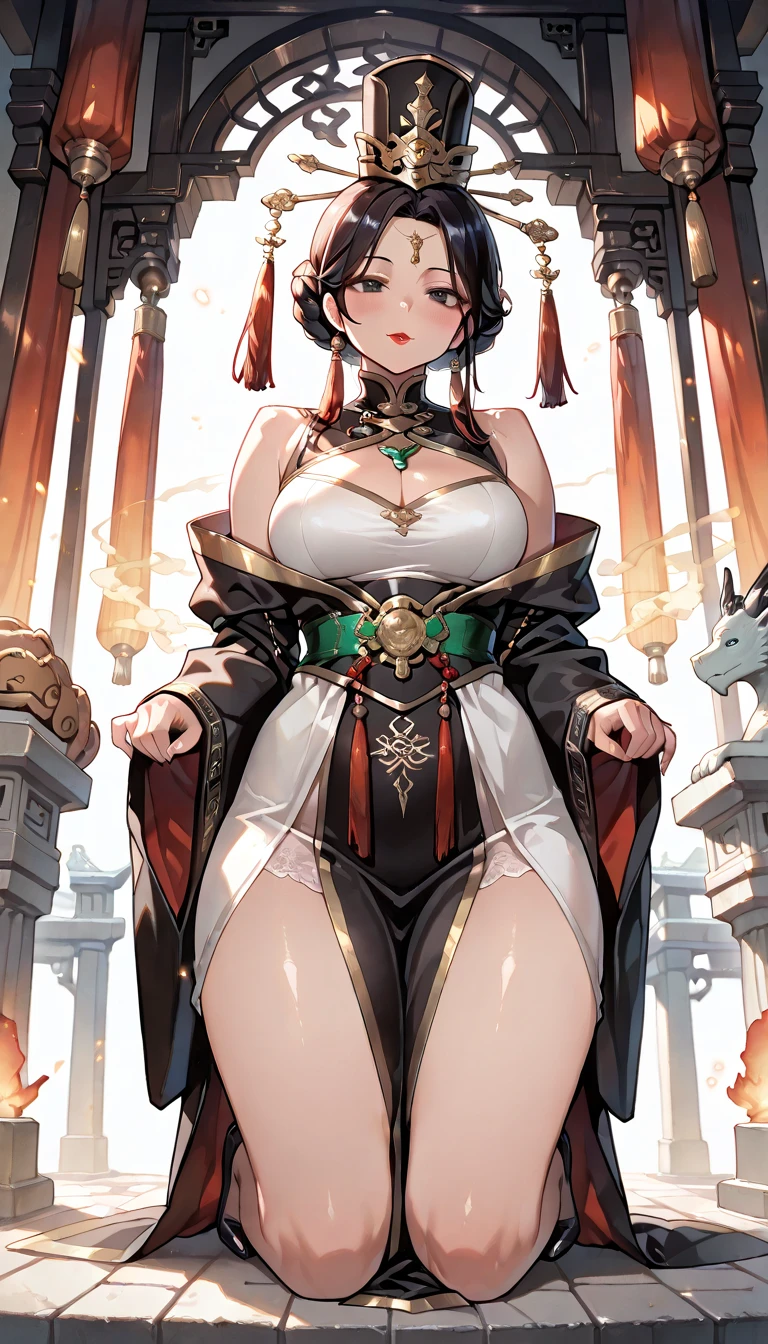 masterpiece, china dress, highres, Super detailed, very detailed, highest quality, best quality, super detailed, standing, (large breasts), mature female, hanying, Full body drawing, (masterpiece), (best quality), (hyperdetail), (illustration), ((extremely delicate and beautiful)), (detailed light), (prefect's body), full body drawing, Hanying, HanYing, sexy, sexy belly, sexy belly line, sexy belly button, {{{{{skin dentation, hit in the stomach, belly punch, belly punching, Belly punch, Belly Punch, Belly punching, Belly Punching, punching, hand on another's stomach, fist, fist on another's stomach, punching on another's stomach}}}}}, clenched hand