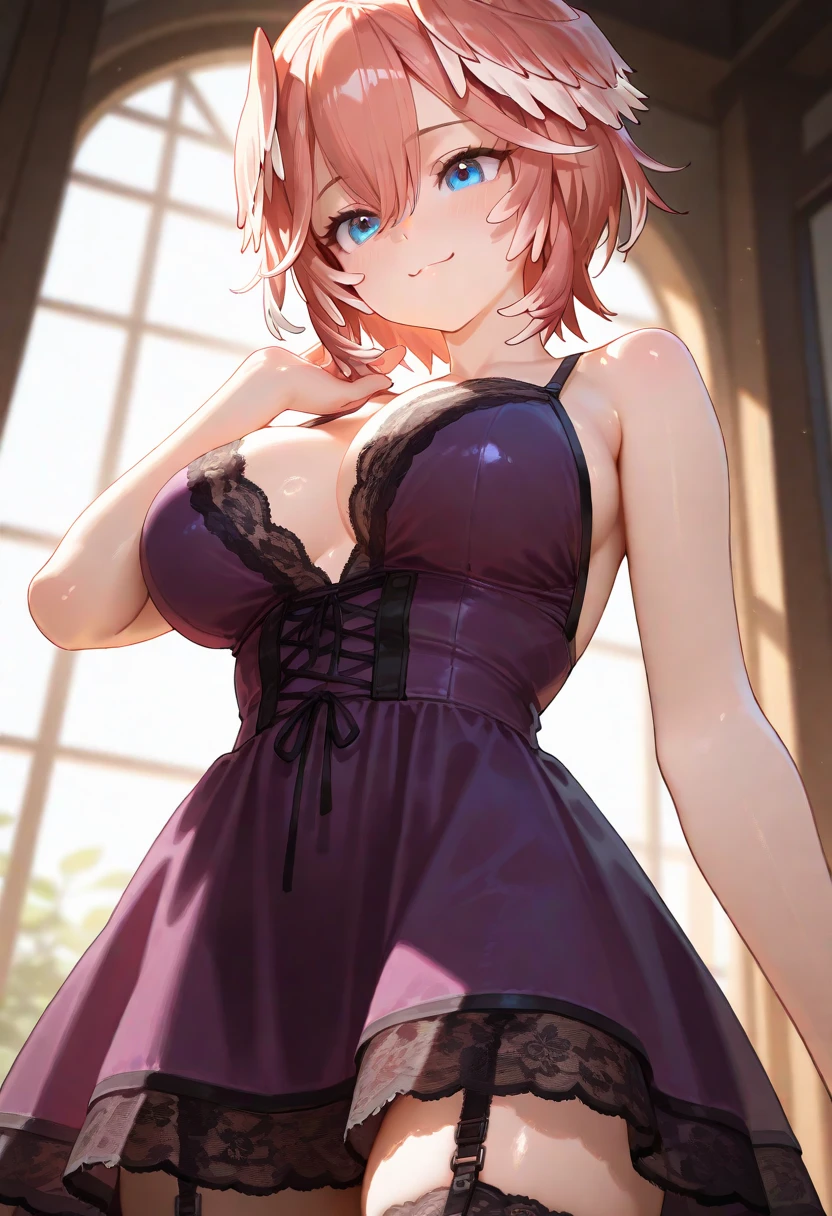 30-year-old woman、smile、short hair、blush、masterpiece、High resolution、16K