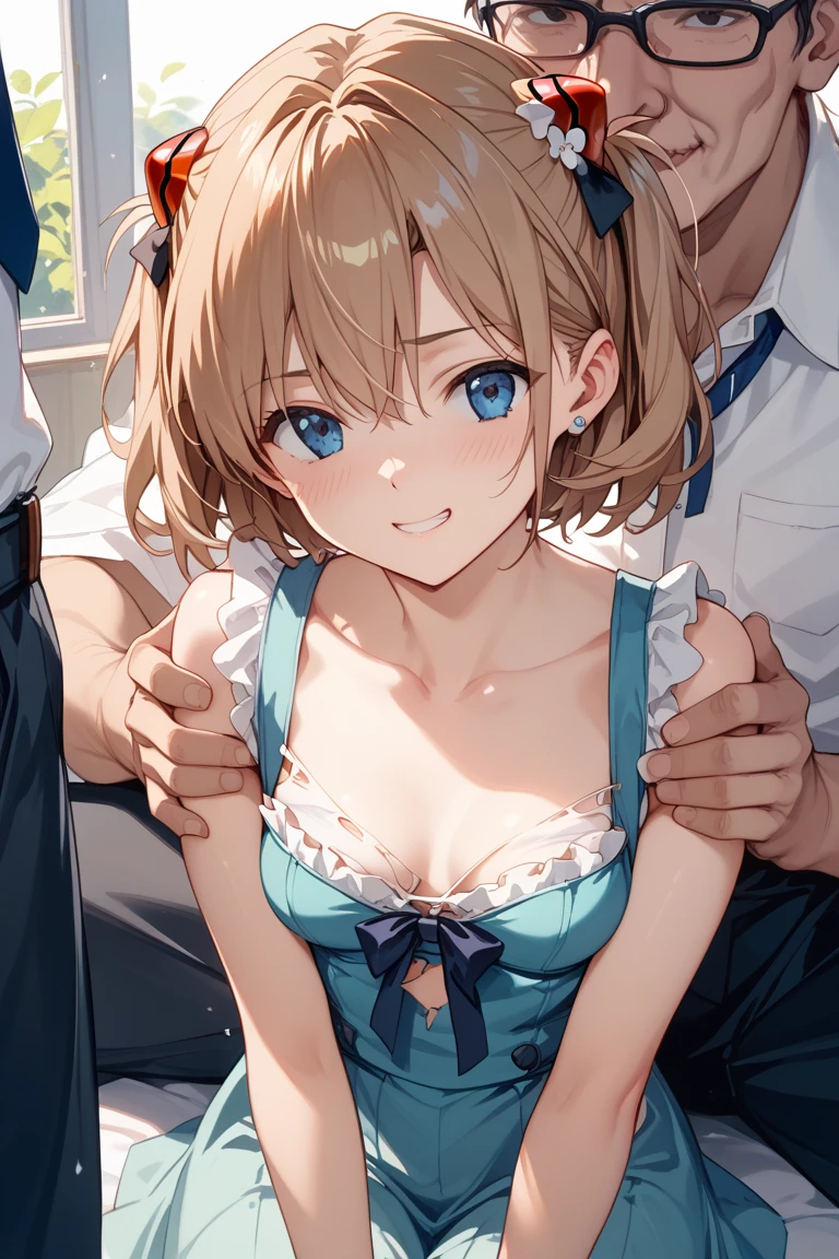 Mano Sakuragi, (masterpiece), (Highest quality), (Very detailedな), (Best illustrations), (Best Shadow), (Absurd), (Detailed Background), (so beautiful), Meguru Yamiya, One girl, alone, blue eyes, smile, Plaid, chest, View your viewers, shirt, Long Hair, ((nsfw:1.2)), Bedroom, (orgasm:1.5), charm, (shout:1.1), (Move a row:1.1), Sweat, Heavy breathing, Highest quality, Very detailed, High resolution, Very detailedCG, Official Art, Idol Costumes, White Dress, Off the shoulder, Light blue ruffle skirt, Female dog, blush, Open your mouth,  (Embarrassing:1.1), (blush:1.2), (orgasm:1.5), charm, (shout:1.1), (Move a row:1.1), Sweat, Heavy breathing, Idol Costumes, White Dress, Off the shoulder, ((Motion Lines)), (Mature Woman), having Sex, penis, Vaginal, bed, bedsheet, Sex, Missionaries, Sex, vagina penis, Straddle, Cowgirl, (((Cum in pussy))), Expansion Division,  penis, Missionaries, ((One boy:1.7)), (((rape:1.4))) , (penis, Imminent Invasion, Lie in, behind, Spread your legs)), Sex with men, whole body, Perfect body, Bedroom, White bed
