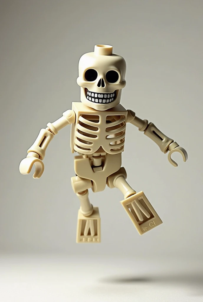 Skeletons of all sizes dried p glued to the ceiling