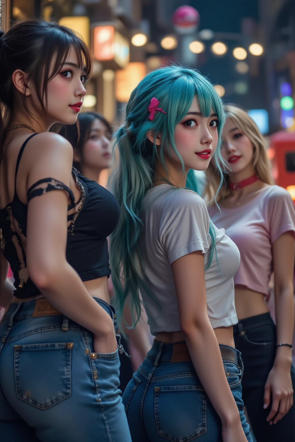 Harem、Multiple girls are depicted、Multicolored Hair、Huge boobs、Beautiful girls、最high quality、Laughter、Beautiful girls、masterpiece、HD Images、high quality、Happy girls、Perfectly sculpted face、