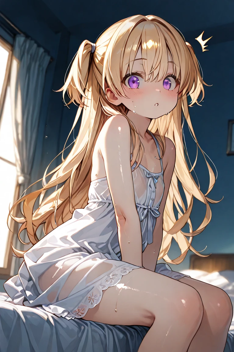 anime girl in a white dress sitting on a bed with a teddy bear, loli in dress, seductive anime girl, small curvy loli, cute anime waifu in a nice dress, anime goddess, beautiful anime catgirl, very beautiful anime cat girl, pretty anime girl, beautiful anime girl, cute anime catgirl, cute anime girl, soft anime illustration
